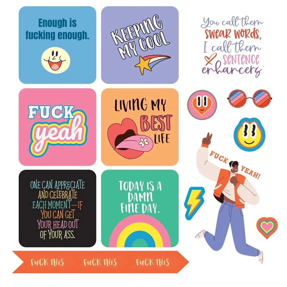 Inner F*cking Peace Sticker Book